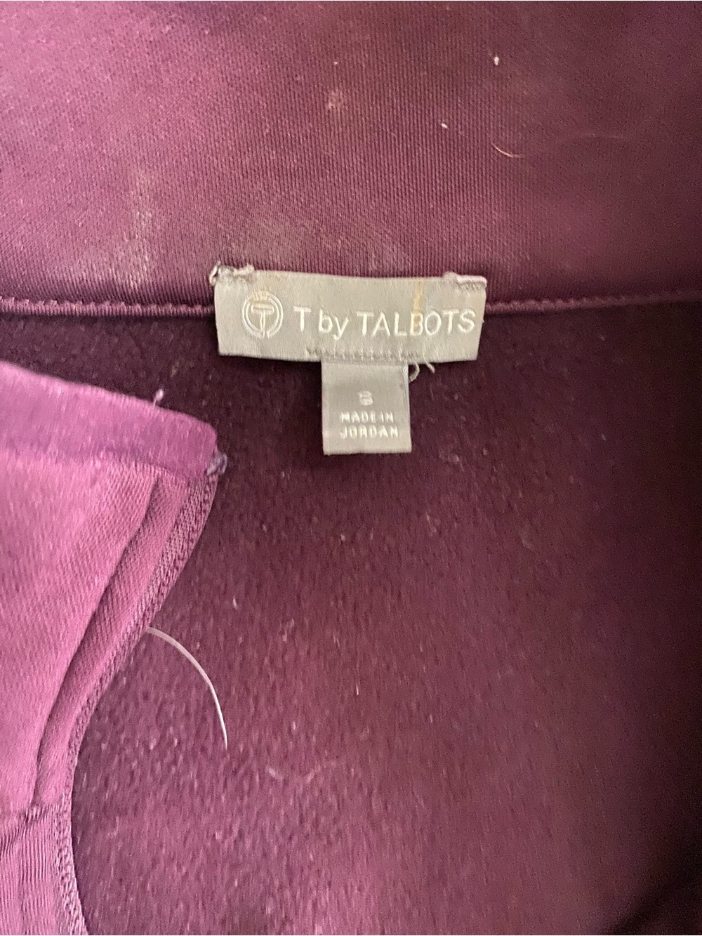 Talbots Plum Zip-Front Utility Jacket - Picture 3 of 5